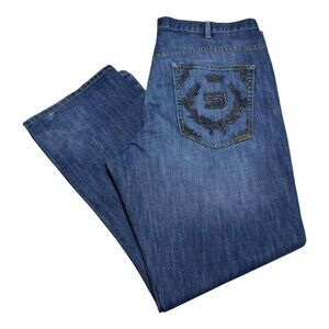 Sean John Embroidered Baggy Y2K Logo‎ Jean Pants Men’s 42x33.5
